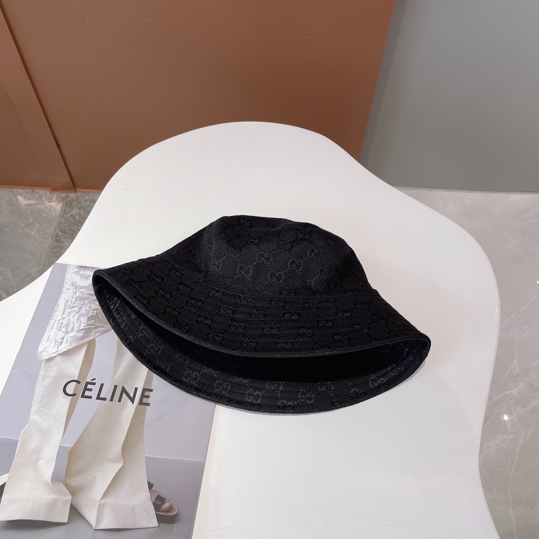 Gucci Bucket Hat Black Gucci Hat - Soul Replicas