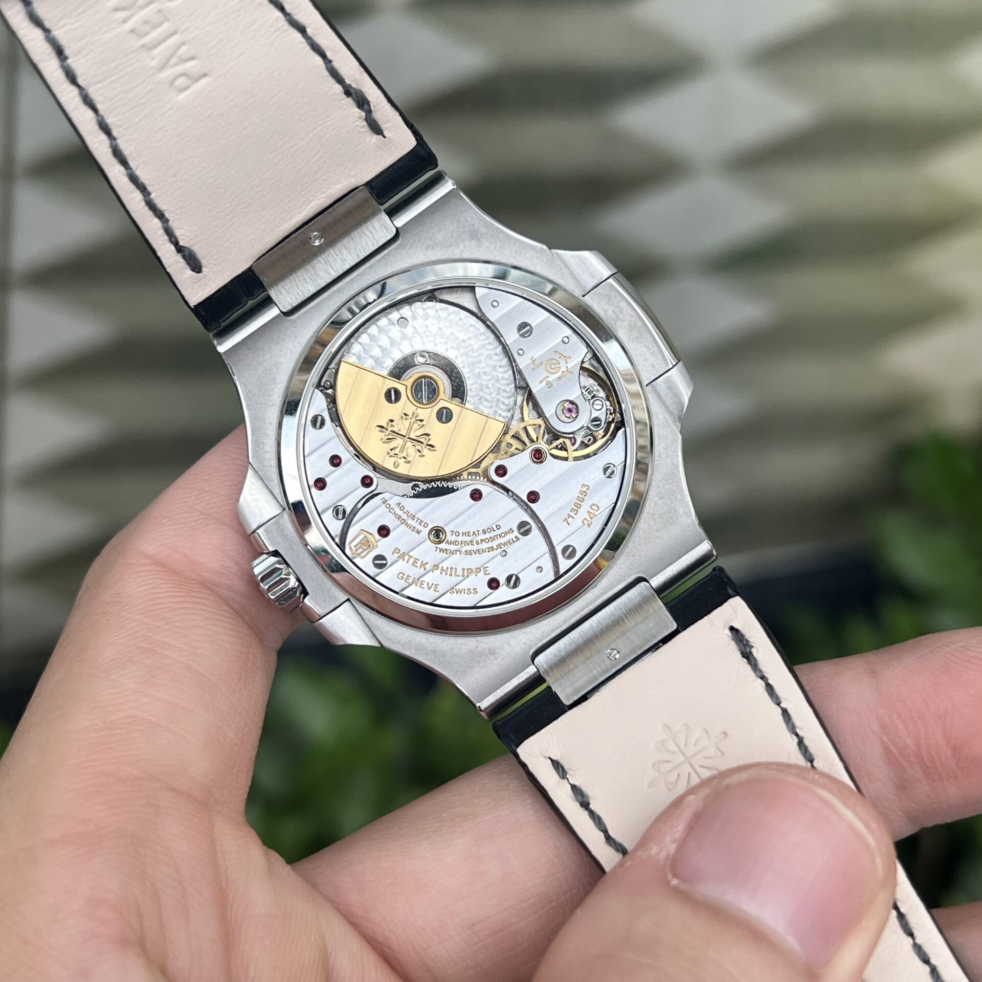 Patek Philippe Nautilus 5712 Replica Watch Leather Strap GRF 40mm - Soul Replicas