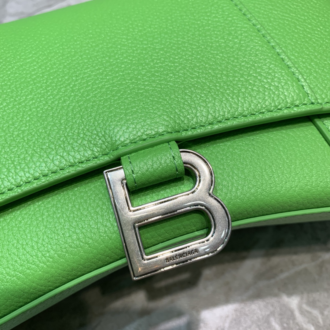Balenciaga Hourglass Small Handbag In Green. For Women. Women-s Bags 9in/23cm - Soul Replicas