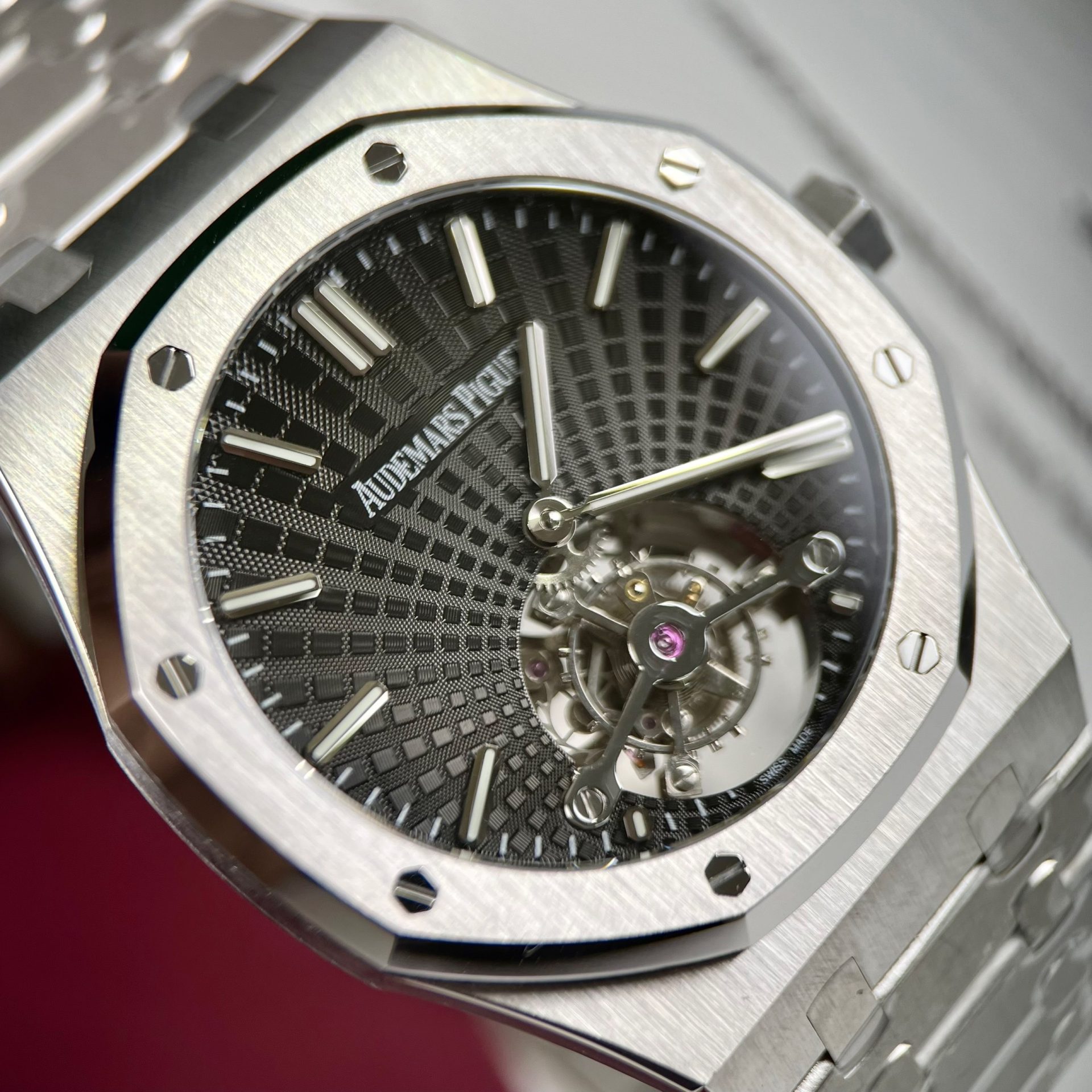 Audemars Piguet Best Replica Watch Royal Oak Tourbillon 26522TI Gray Dial 41mm - Soul Replicas