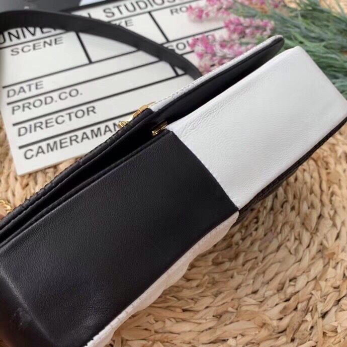 Burberry Horseferry Print Quilted Small Lola Bag Monogram Black And White For Women. Women-s Bags 9in/23cm - Soul Replicas