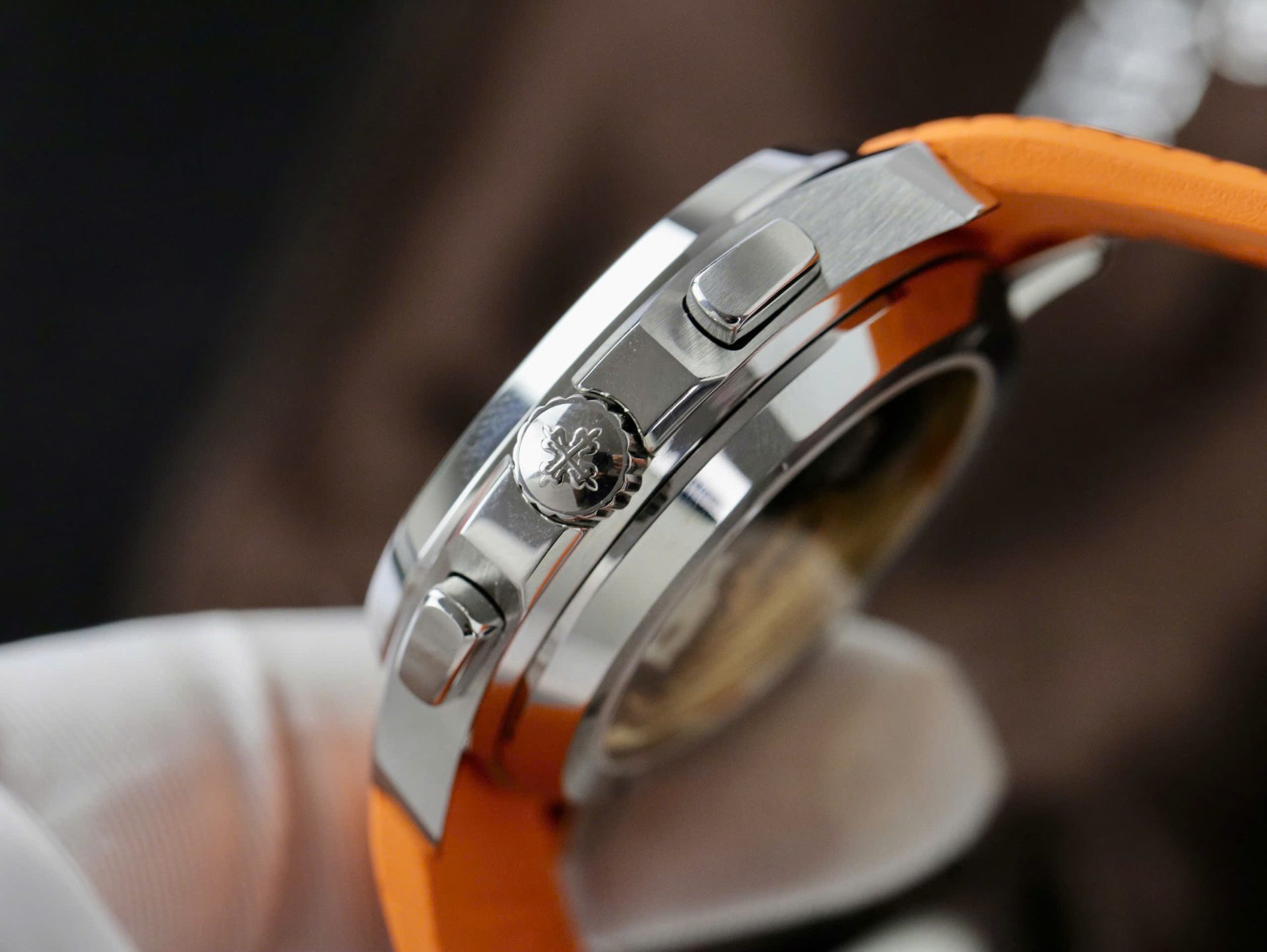 Patek Philippe Aquanaut 5968A Replica 11 Watch Orange Rubber Strap 42.2mm - Soul Replicas