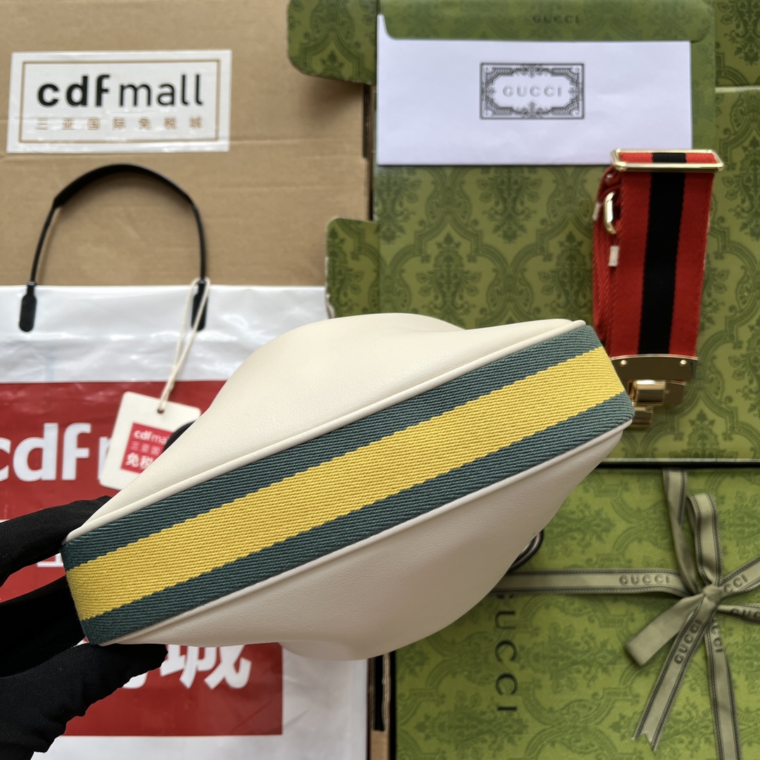 Gucci Atache Small Shoulder Bag White For Women. Women-s Bags 9in/23cm Gucci 699409 UXWBG 9109 - Soul Replicas