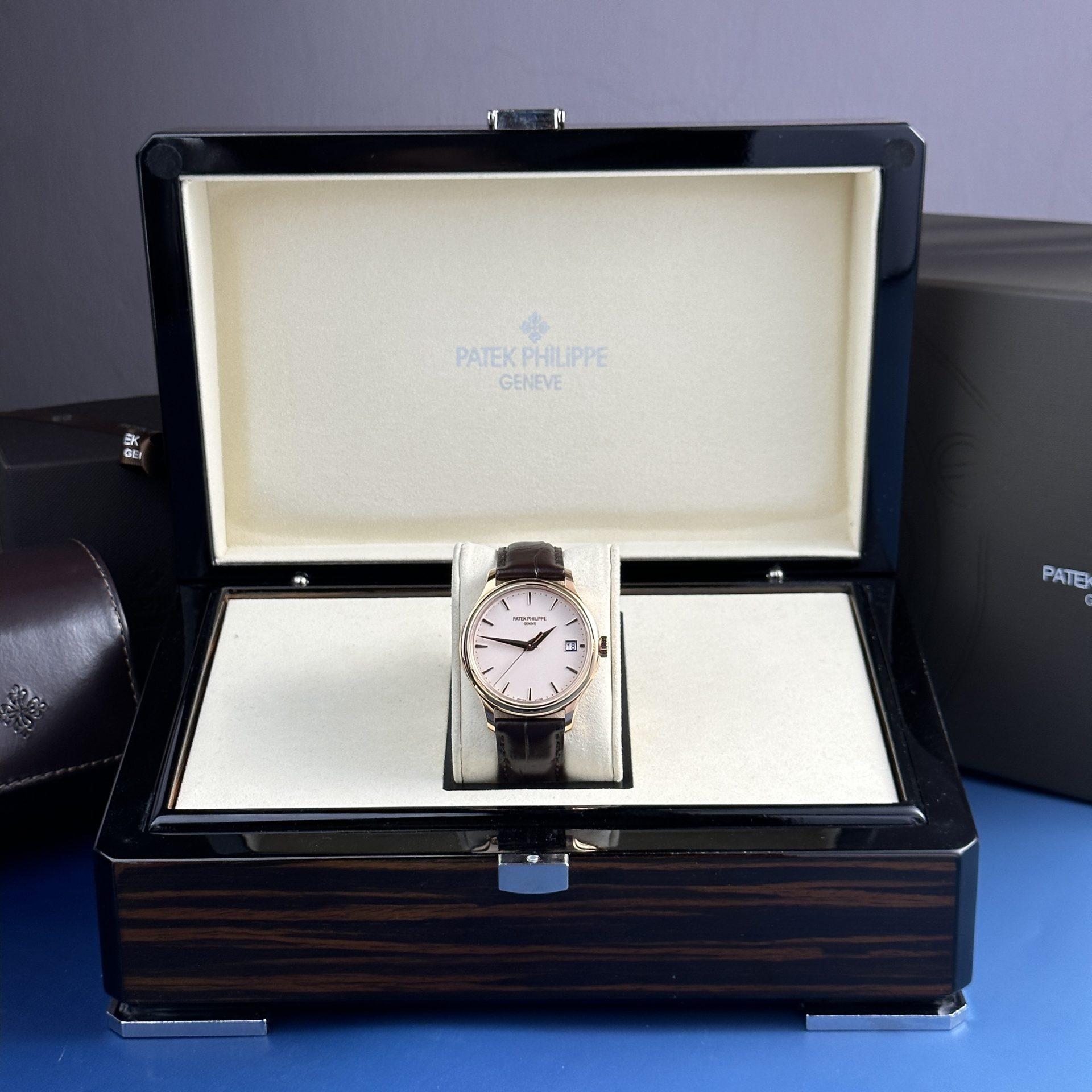Patek Philippe Replica Watches Calatrava 5227R Leather Strap 3K Factory 39mm - Soul Replicas