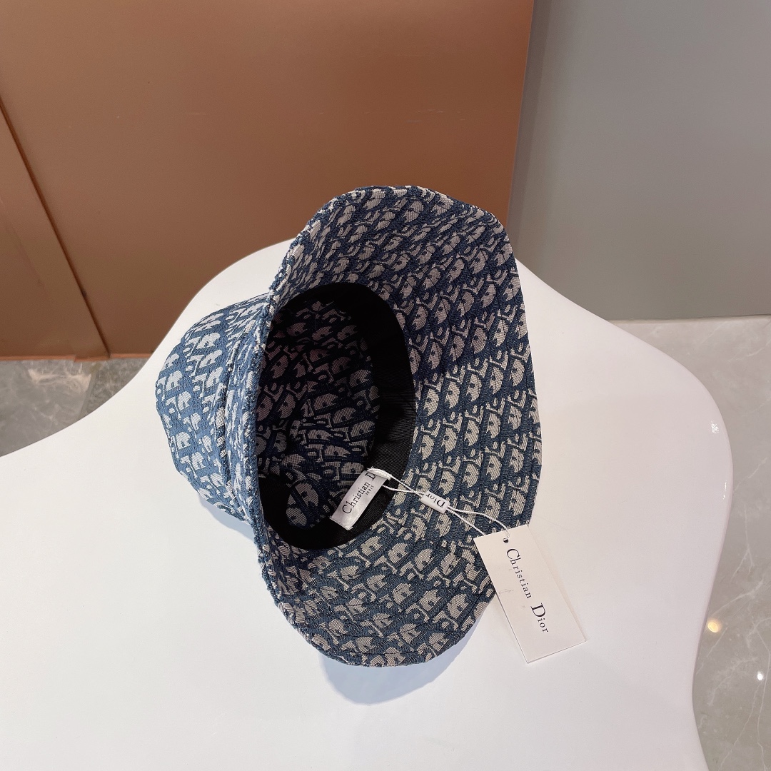 Christian Dior Bucket Hat Dark Blue Hat - Soul Replicas