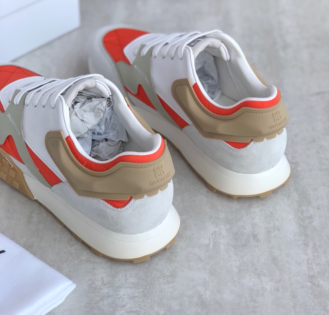 Givenchy GIV Runner Sneakers Orange For Men GVC - Soul Replicas