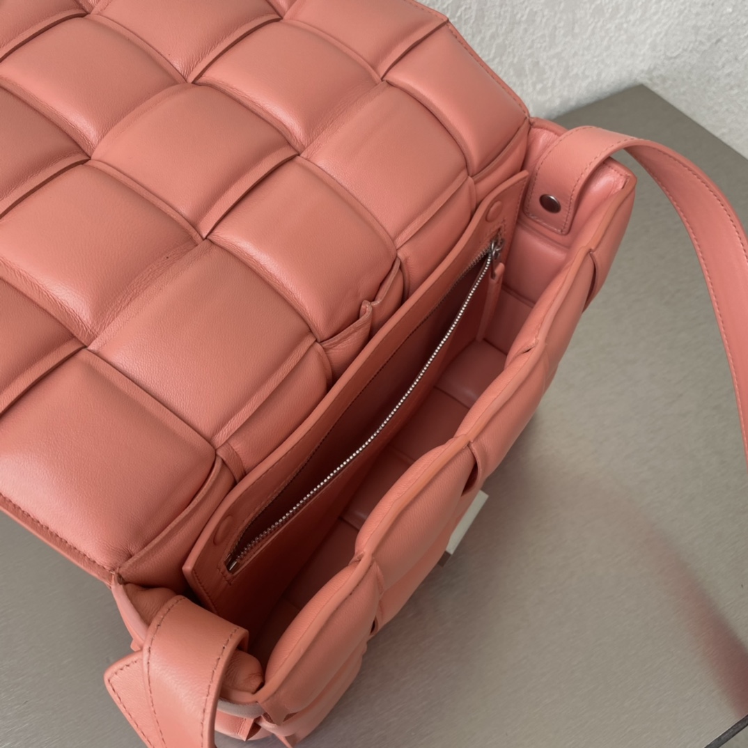 Bottega Veneta Padded Cassette Pink. For Women. Women's Bags 10.2in/26cm - Soul Replicas