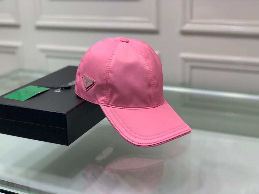 Prada Re-Nylon Baseball Cap Pink Prada Cap - Soul Replicas
