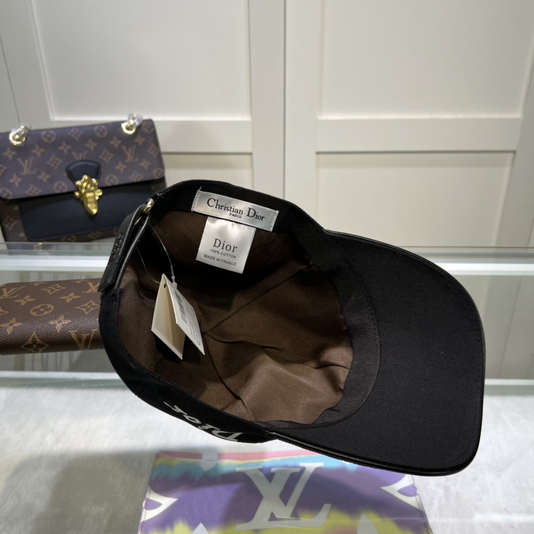 Christian Dior Baseball Cap Black Cap - Soul Replicas