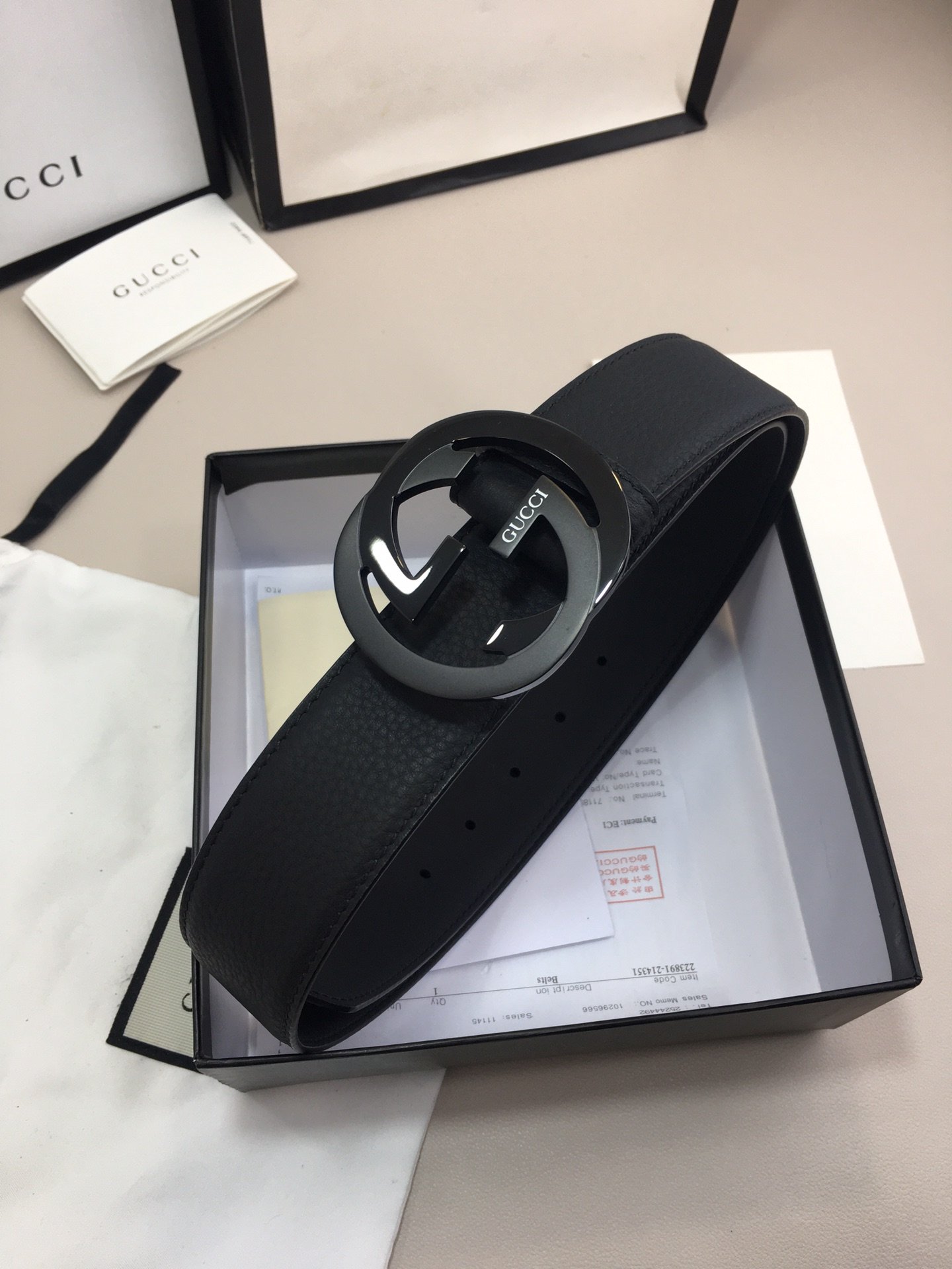 Gucci Marmont Reversible Belt Black. Women Belt - Soul Replicas