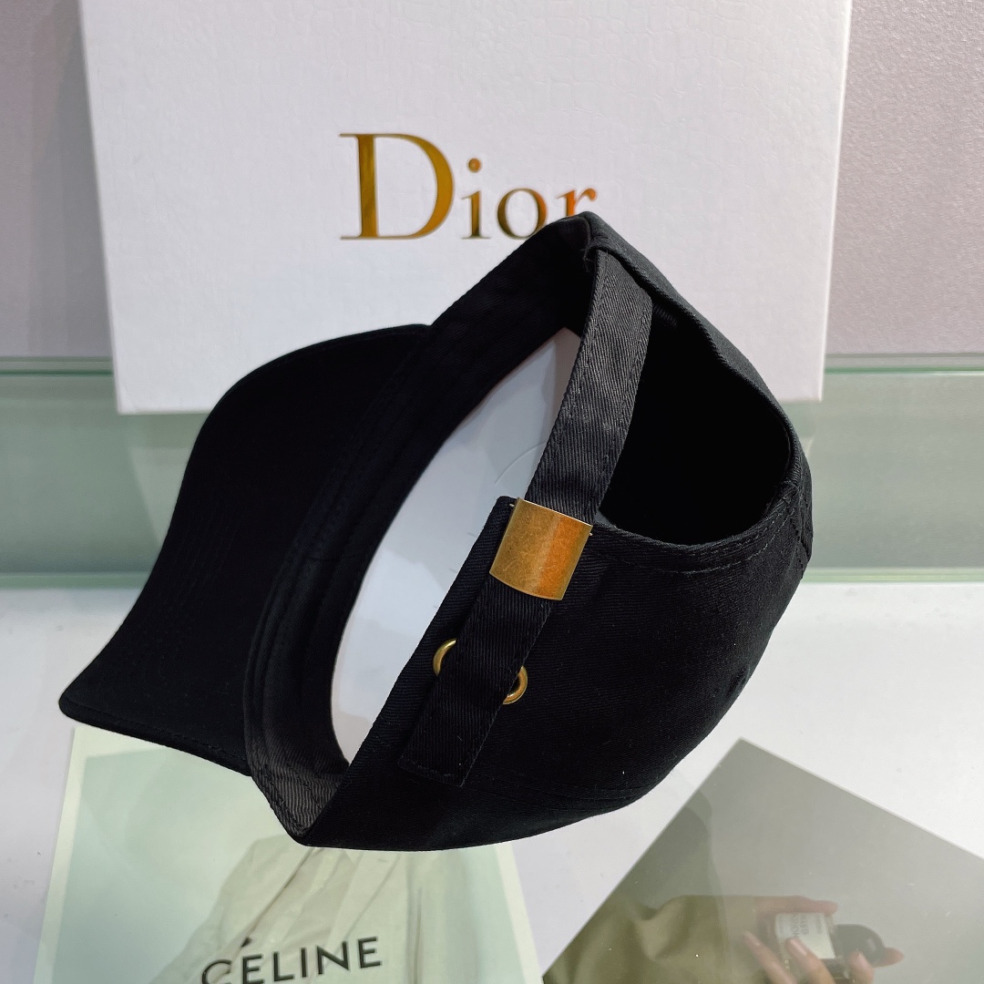 Christian Dior Jack Dior Baseball Cap In Black - Soul Replicas