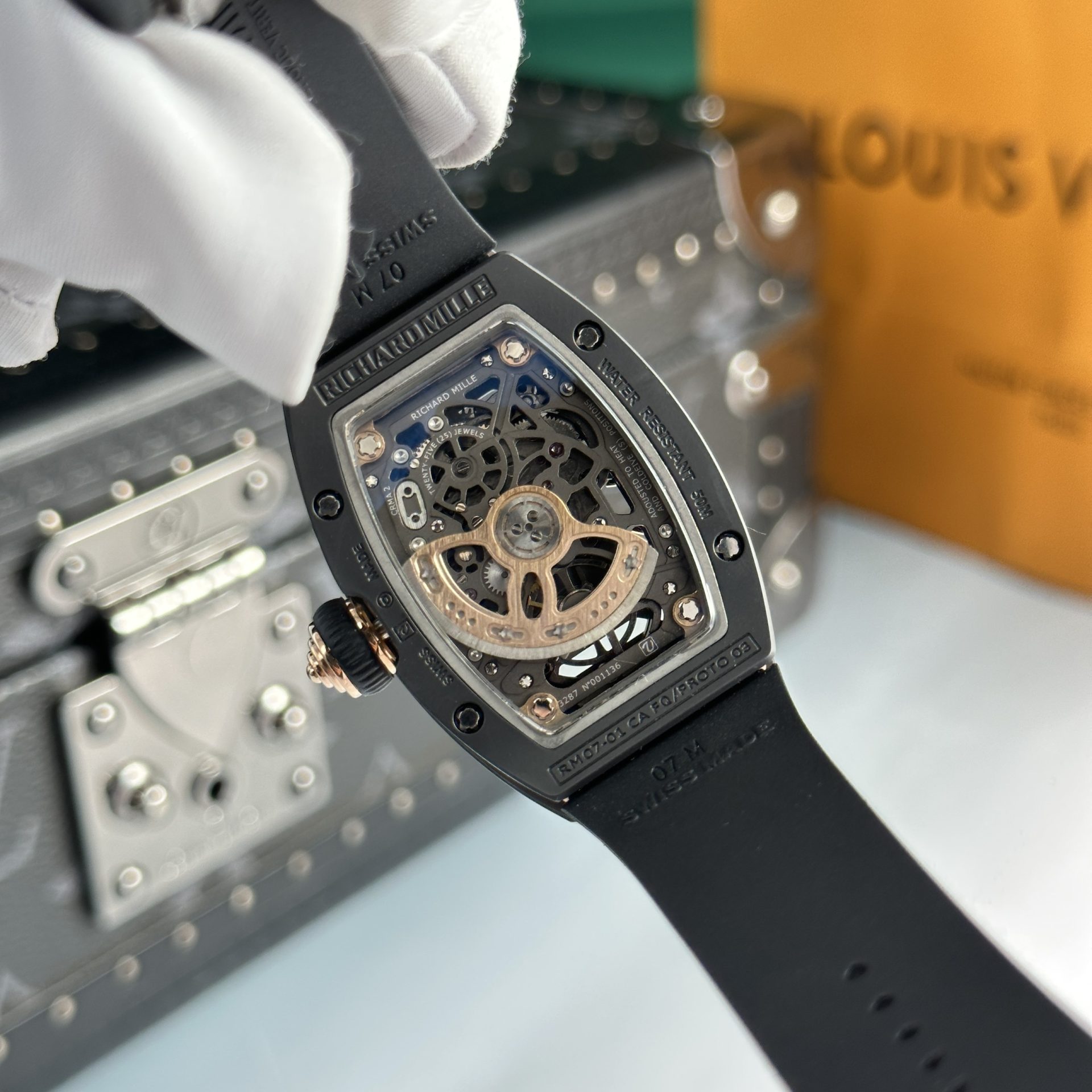 Richard Mille Best Replica Watches RM07 Black Ceramic 36mm - Soul Replicas