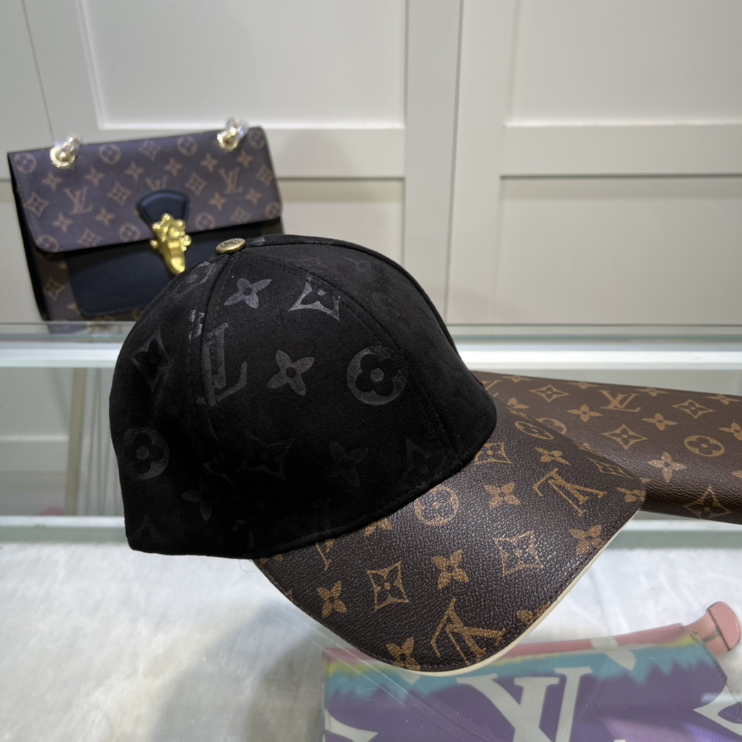 Louis Vuitton LV Get Ready Cap Monogram Black LV Cap - Soul Replicas