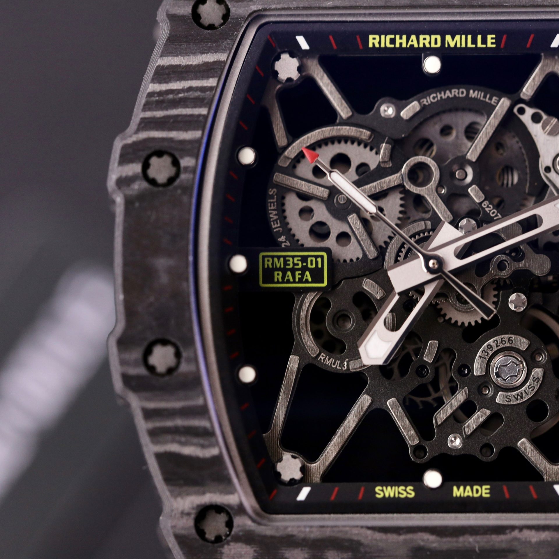 Richard Mille Replica Watch RM35-01 Carbon Rubber Strap BBR Factory 44mm - Soul Replicas