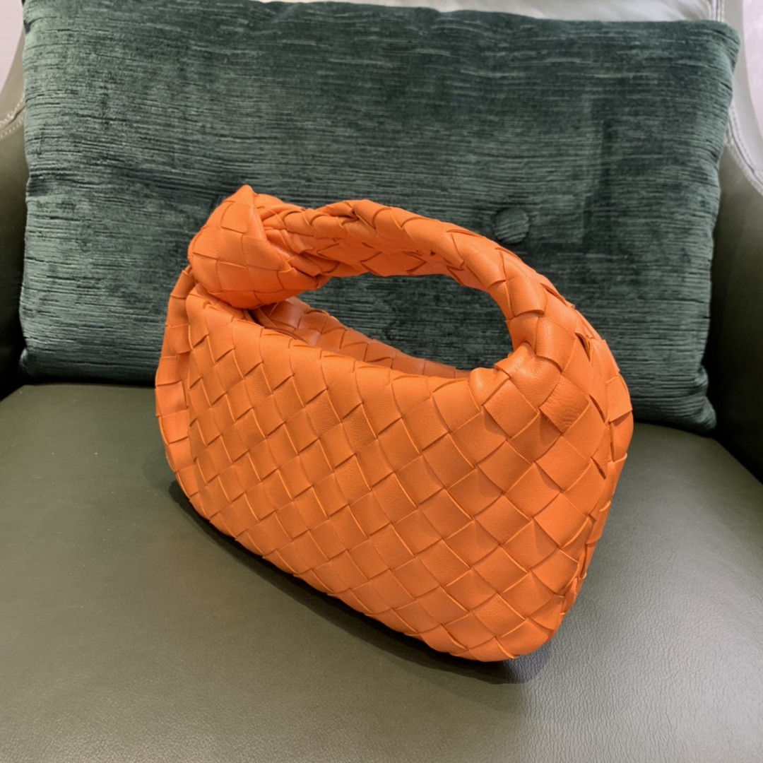 Bottega Veneta Mini Jodie Bag For Women 11in/28cm In Tangerine 651876VCPP57003 - Soul Replicas