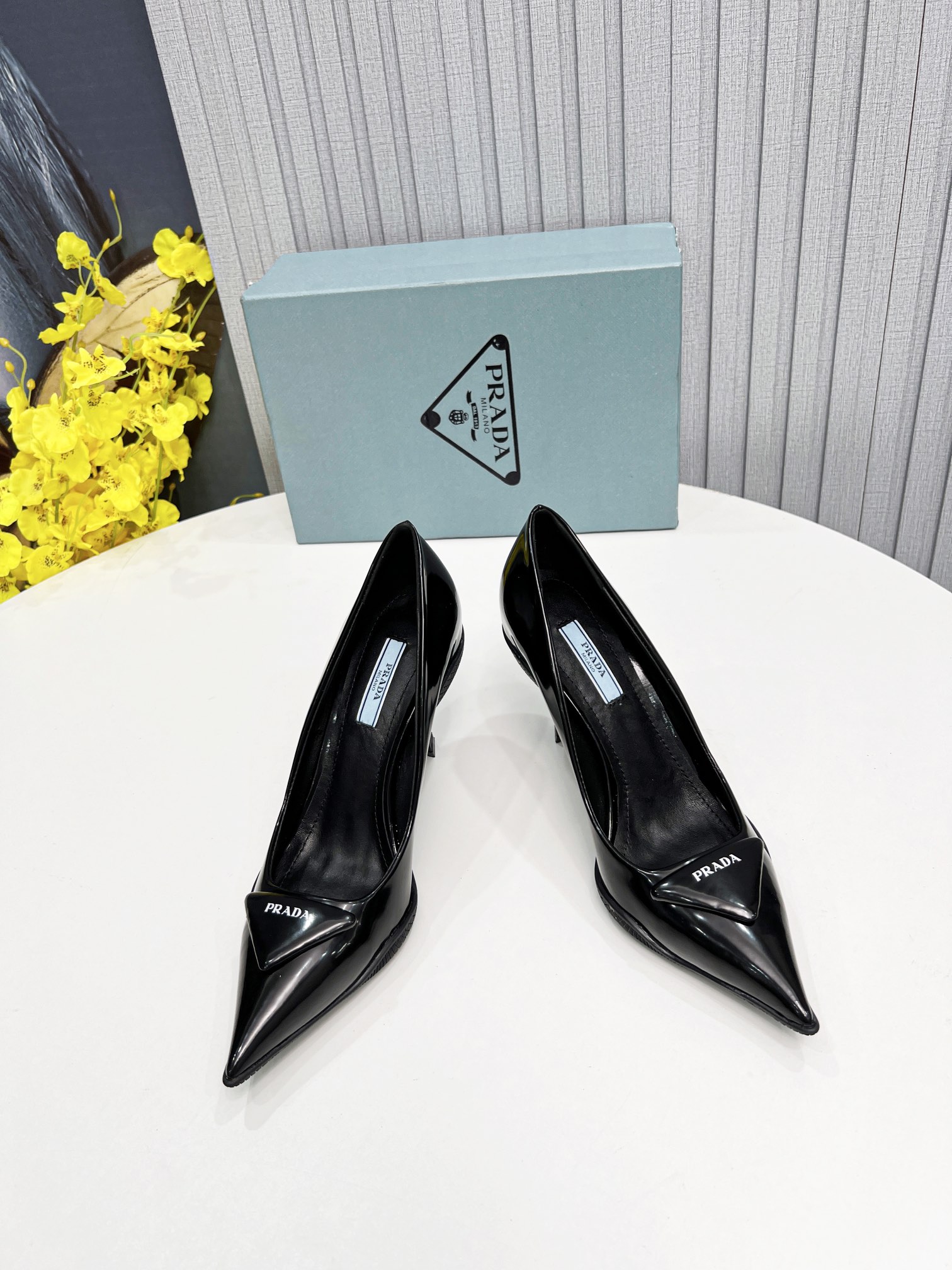 Prada Brushed Slingback Pumps Black For Women Prada - Soul Replicas