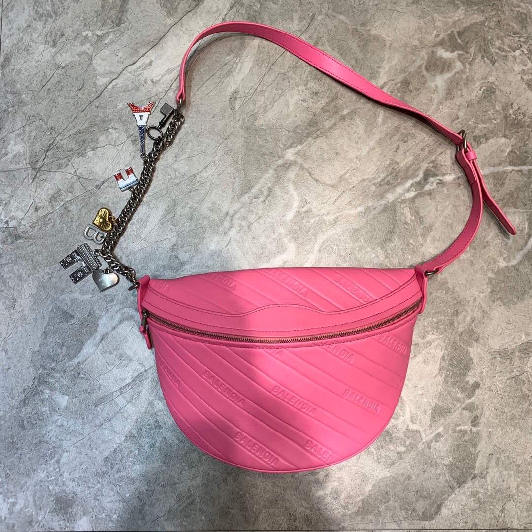 Balenciaga Souvenir XXS Belt Bag In Pink. For Women. Women-s Bags 11.8in/30cm - Soul Replicas