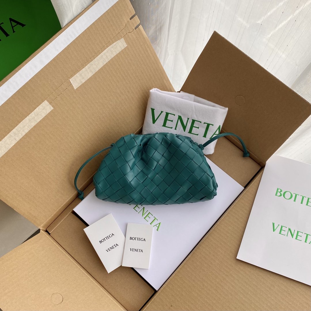 Bottega Veneta Mini Pouch Blue. For Women. Women-s Bags 8.6in/22cm - Soul Replicas