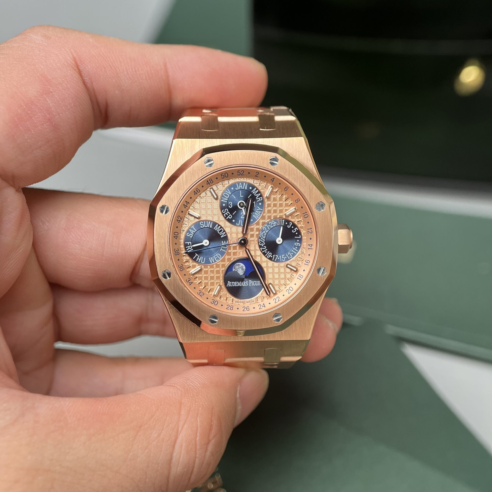 Audemars Piguet Replica Watch Royal Oak Perpetual Calendar 26574 Rose Gold 41mm - Soul Replicas