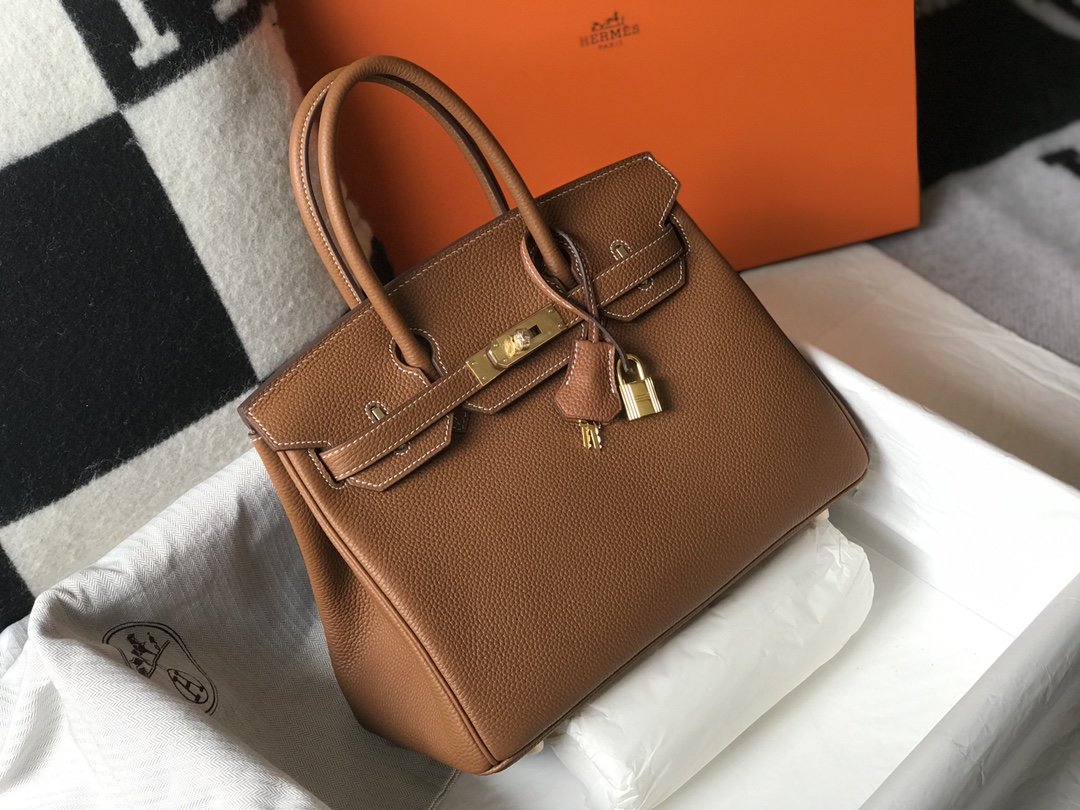 Hermes Birkin Brown Epsom Gold Hardware Bag For Women. Women-s Handbags. Shoulder Bags 30cm/12in - Soul Replicas