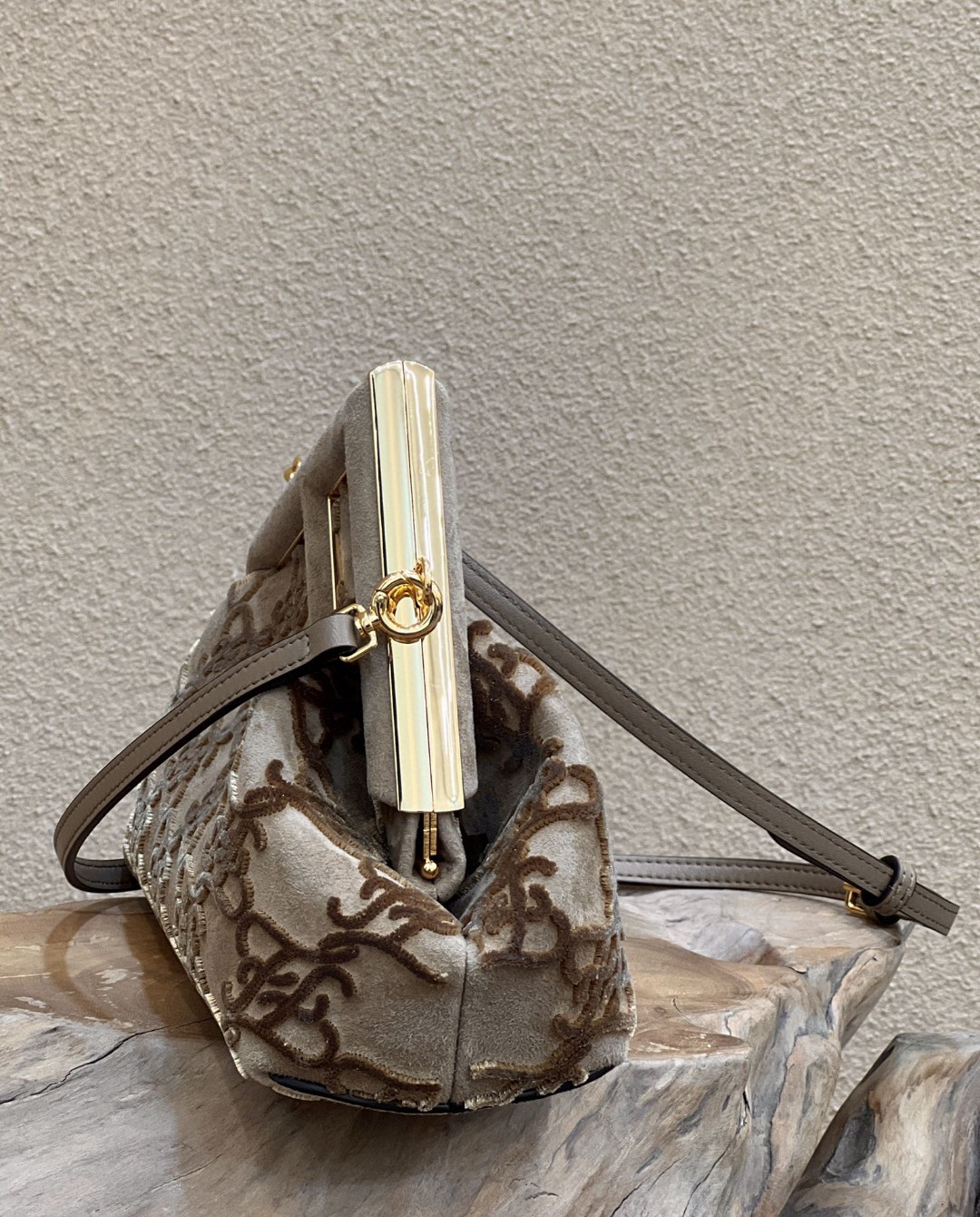 Fendi First Small Gray Bag For Woman 26cm/10in - Soul Replicas