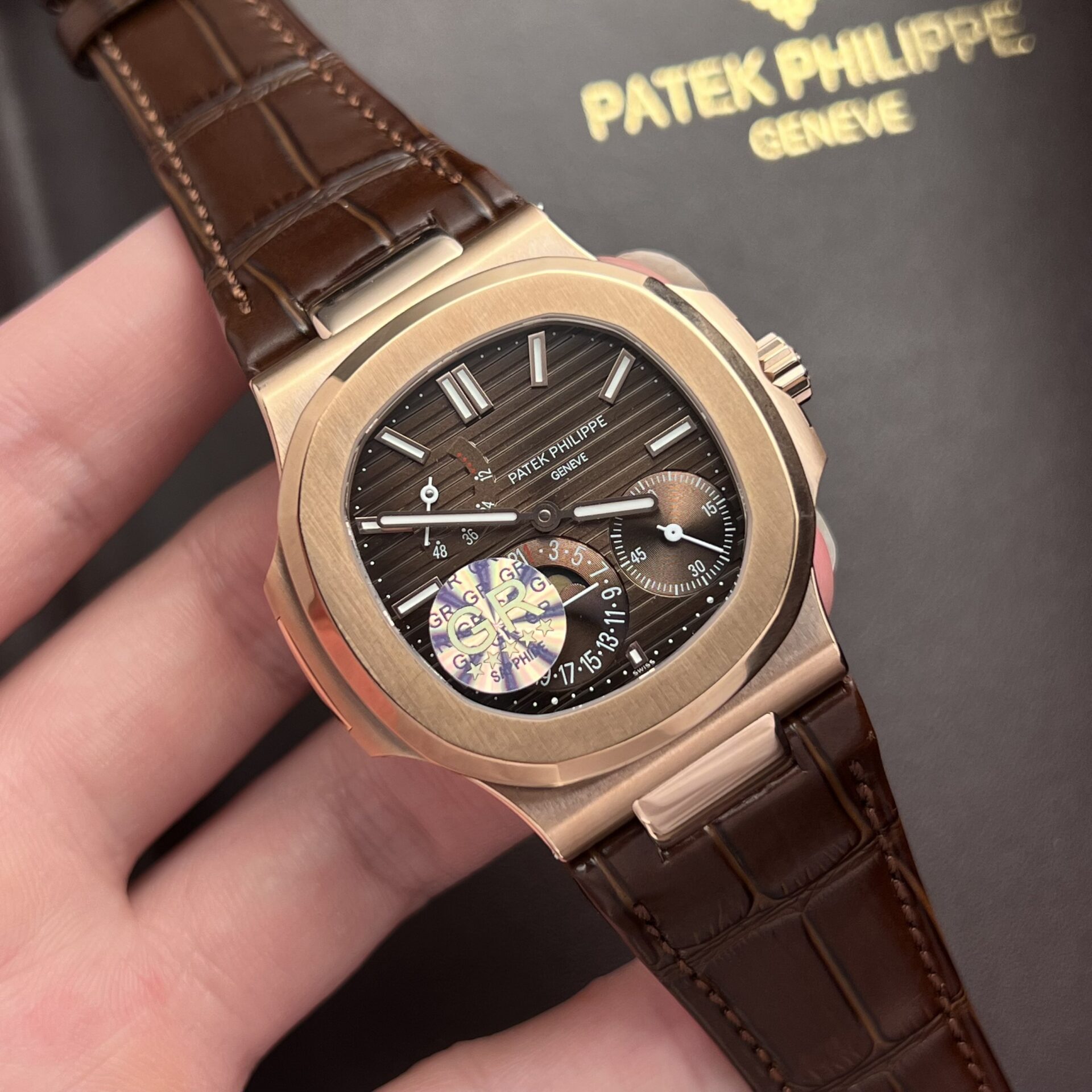 Patek Philippe Nautilus 5712 Replica 11 Watch Chocolate Dial GR Factory 40mm - Soul Replicas