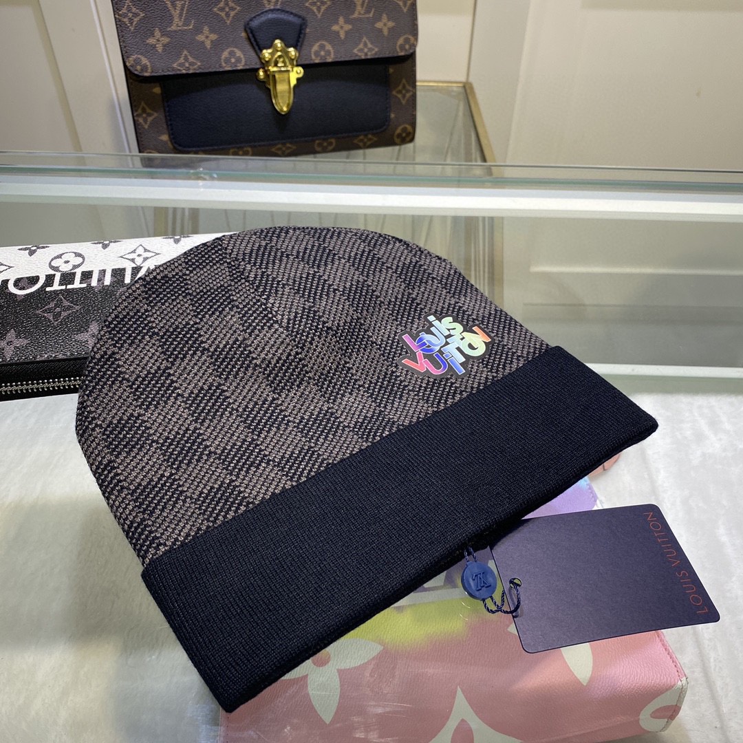 Louis Vuitton Beanie In Black LV Headwear - Soul Replicas