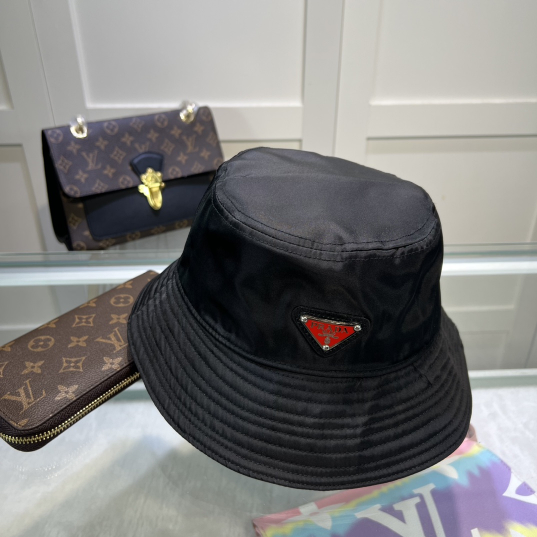Prada Re-Nylon Bucket Hat Black Prada Hat - Soul Replicas