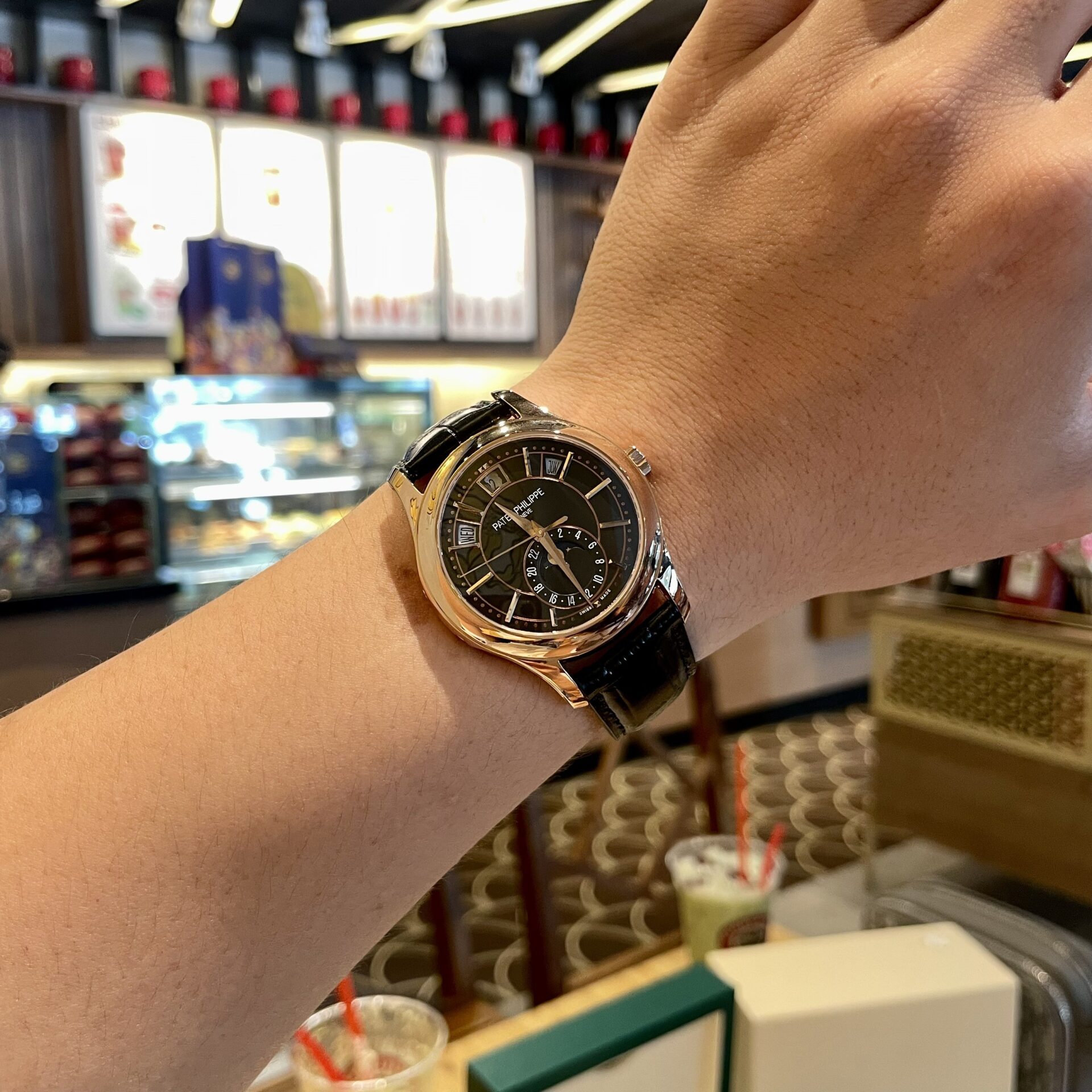 Patek Philippe Complications 5205R Replica Watch Black Dial Rose Gold 40mm - Soul Replicas