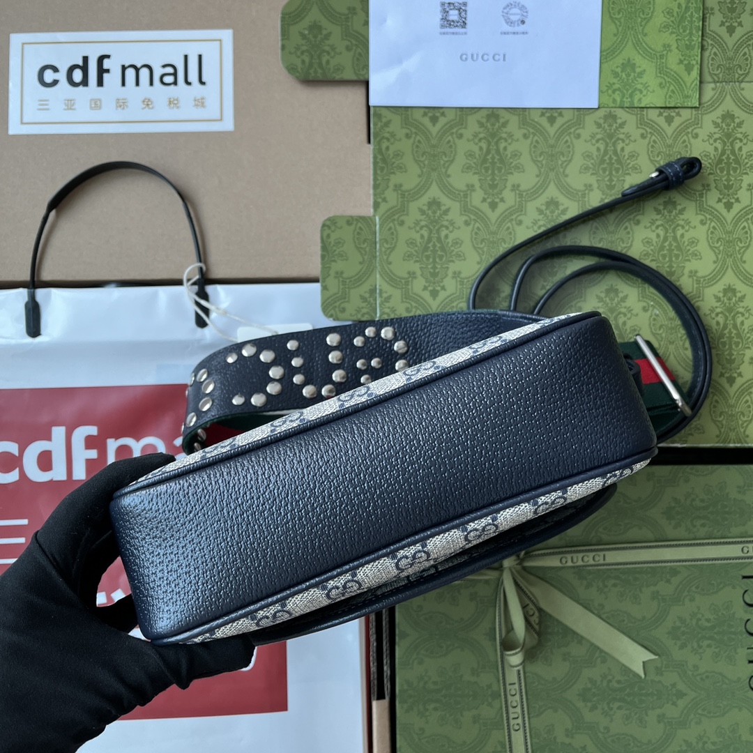 Gucci Ophidia Gucci Small Shoulder Bag Beige And Black For Women. Women-s Bags 9.1in/23cm Gucci - Soul Replicas