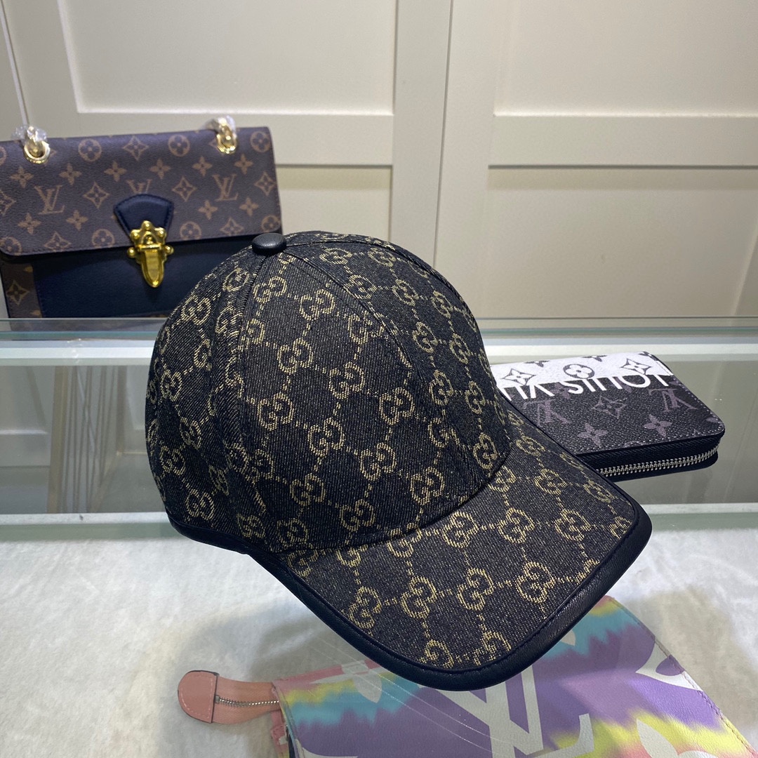 Gucci Denim Baseball Hat Black Gucci Hat - Soul Replicas