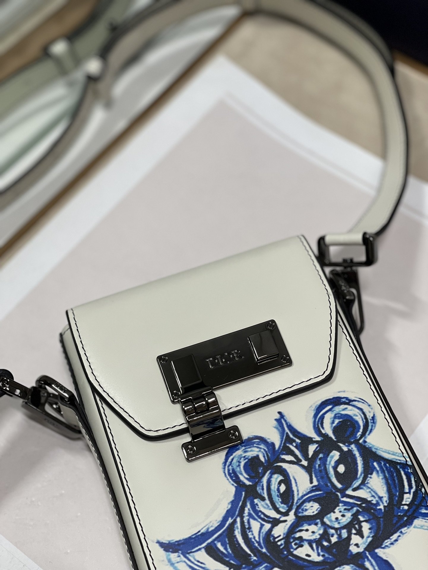 Christian Dior D-Bubble Bucket Bag White For Women 7.5in/19cm CD - Soul Replicas