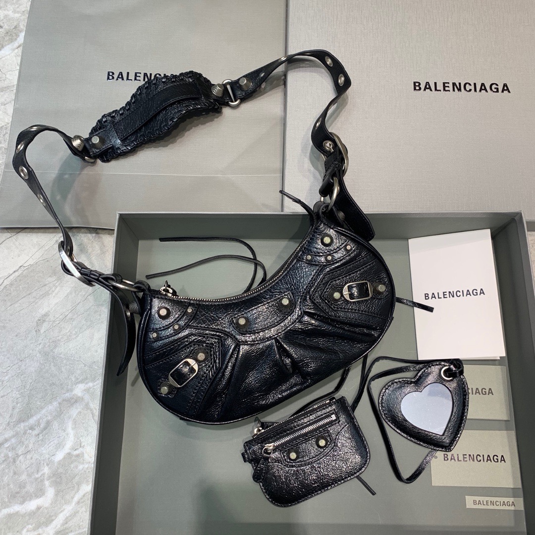 Balenciaga Le Cagole XS Shoulder Bag In Black. For Women. Women-s Bags 10.2in/26cm 671309210BK1000 - Soul Replicas