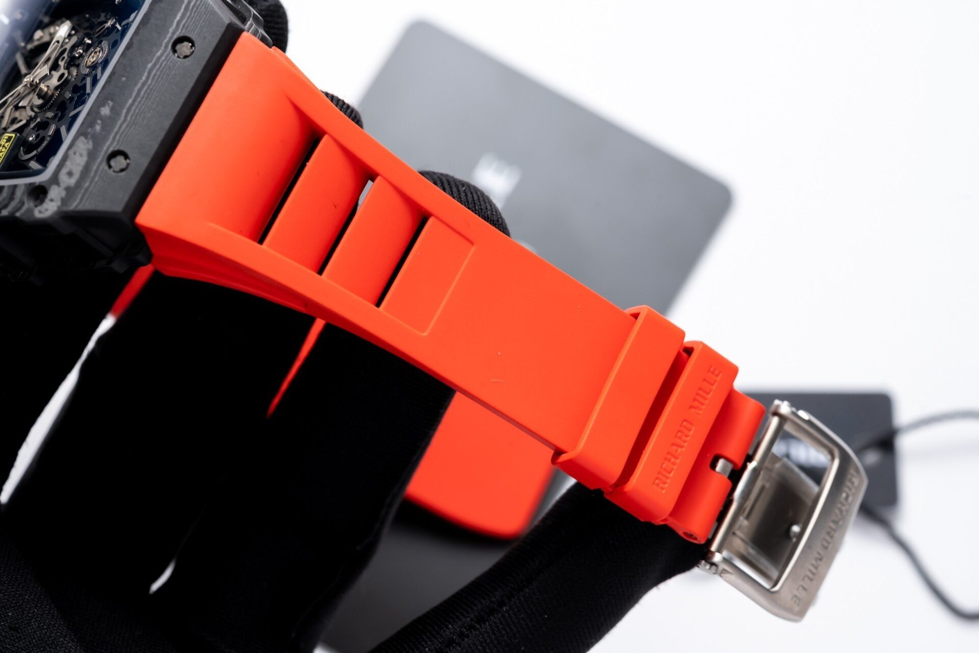 Richard Mille RM35-01 Replica 1:1 Watch Red Rubber Strap 45mm - Soul Replicas