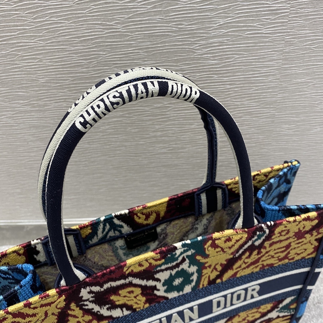 Christian Dior Medium Dior Book Tote Multicolor Orange For Women 14in/36cm CD - Soul Replicas