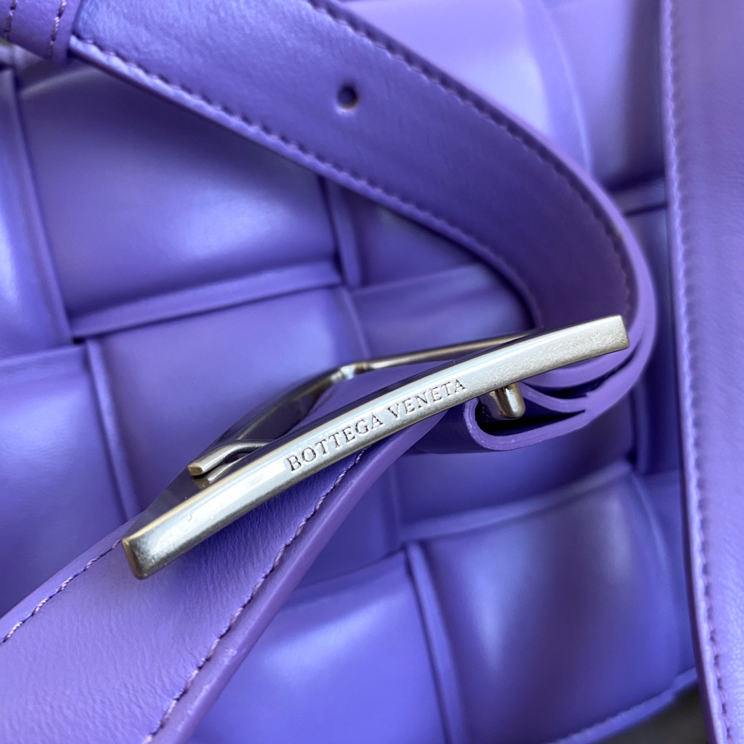 Bottega Veneta Padded Cassette Bag For Women 10.2in/26cm In Violet - Soul Replicas