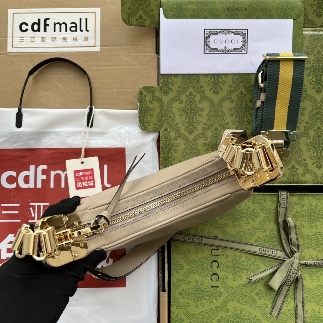 Gucci Atache Small Shoulder Bag Beige For Women. Women-s Bags 9in/23cm Gucci 699409 UXWBG 9360 - Soul Replicas