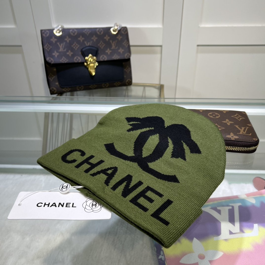 Chanel Beanie In Green - Soul Replicas