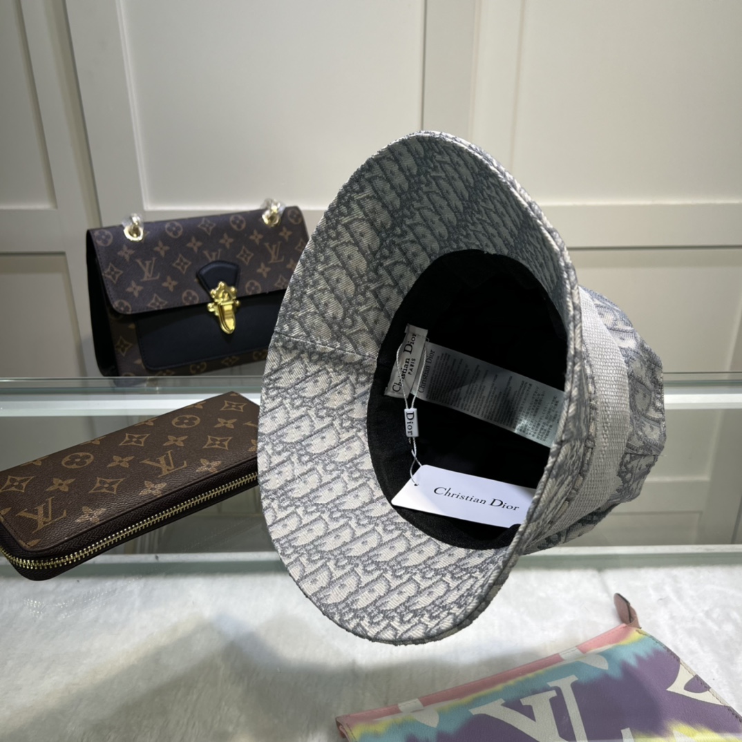 Christian Dior DYOResort Big Brim Hat Grey Hat - Soul Replicas