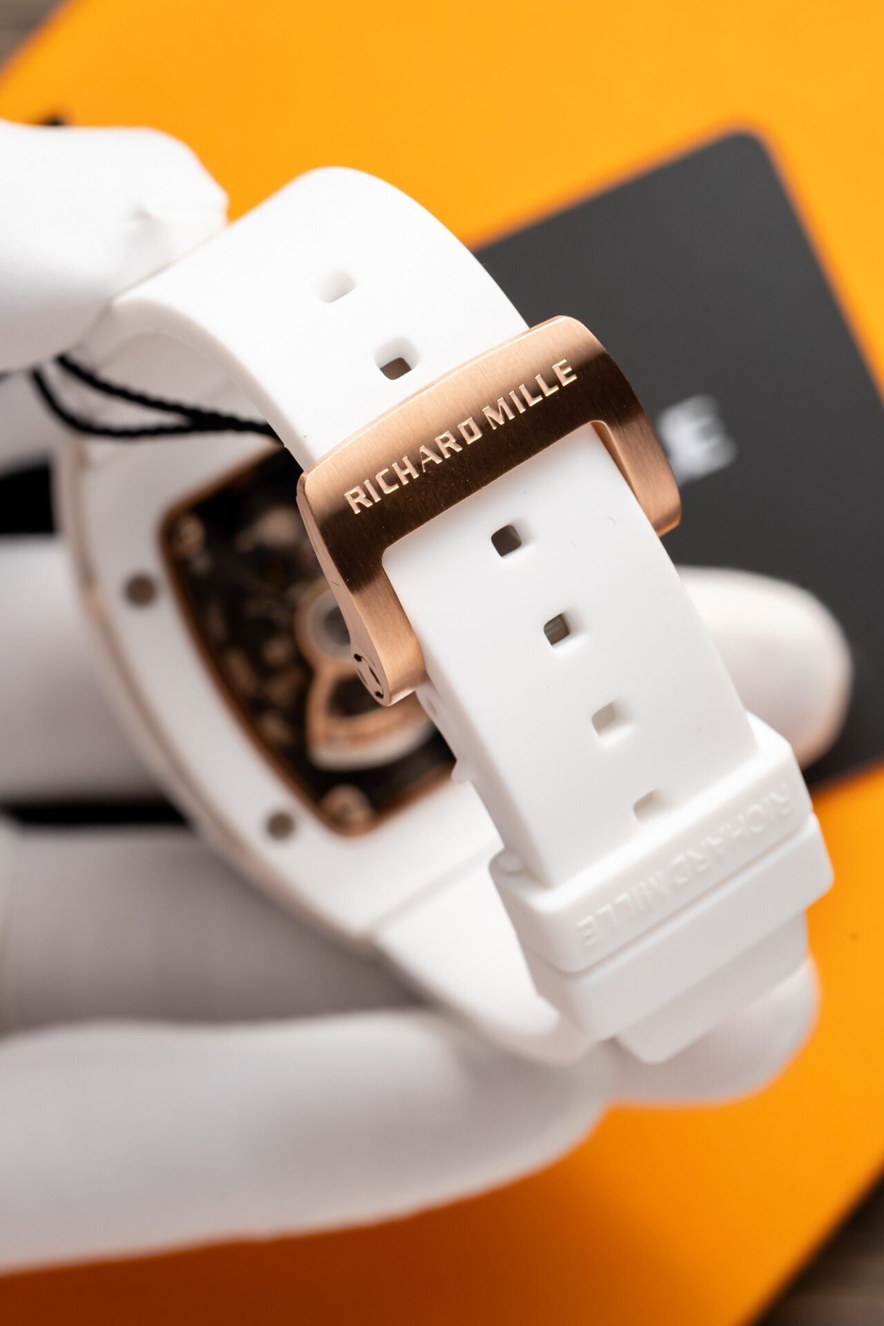 Richard Mille RM07-01 Replica Watch With Diamonds White Ceramic Case 36mm - Soul Replicas