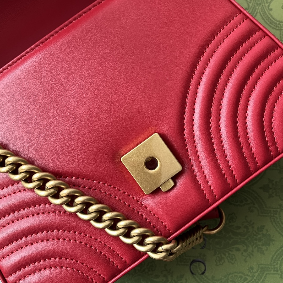 Gucci Marmont Mini Top Handle Bag Red For Women. Women-s Bags 8.3in/21cm Gucci ‎ - Soul Replicas