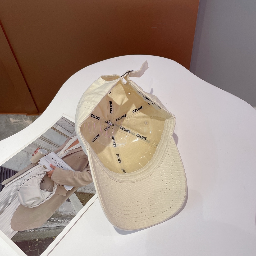 Celine Baseball Cap White Celine Cap 2AUS9969P.01BC - Soul Replicas