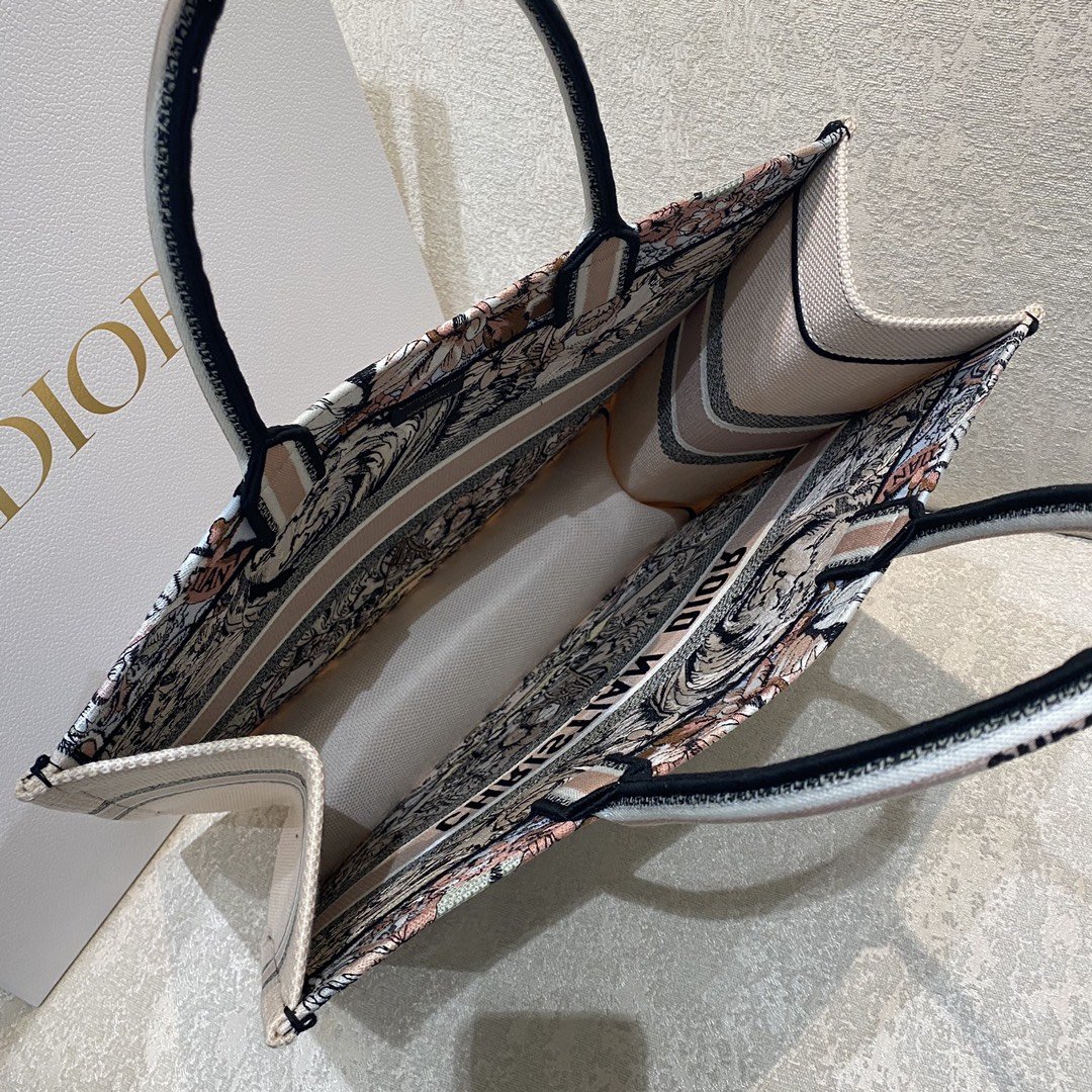 Christian Dior Medium Dior Book Tote Multicolor La Force Embroidery. Multicolor. For Women Women's Handbags. Shoulder Bags. 42cm CD M1286ZFOR_M884 - Soul Replicas