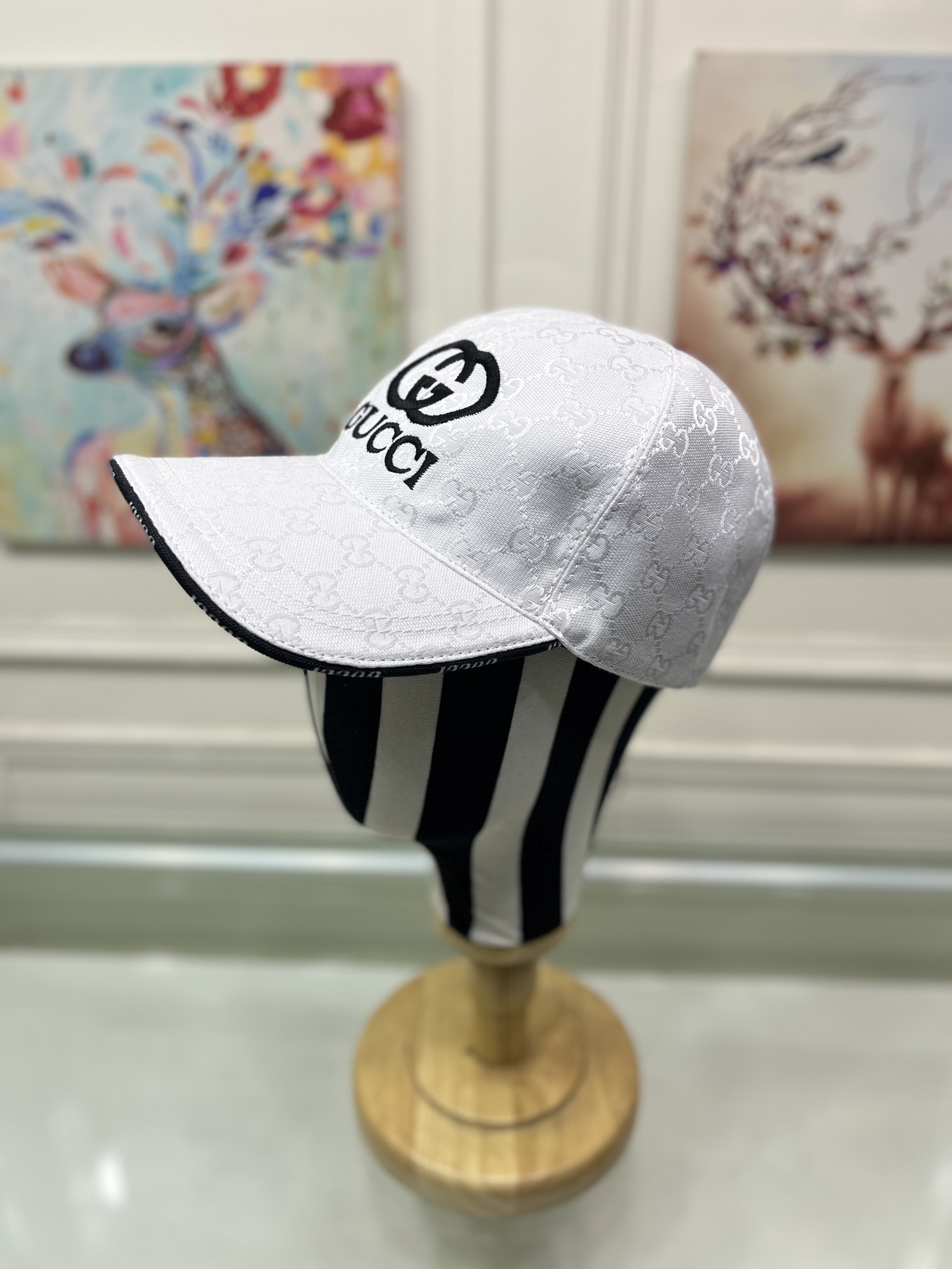 Gucci Canvas Baseball Hat White Gucci Hat - Soul Replicas