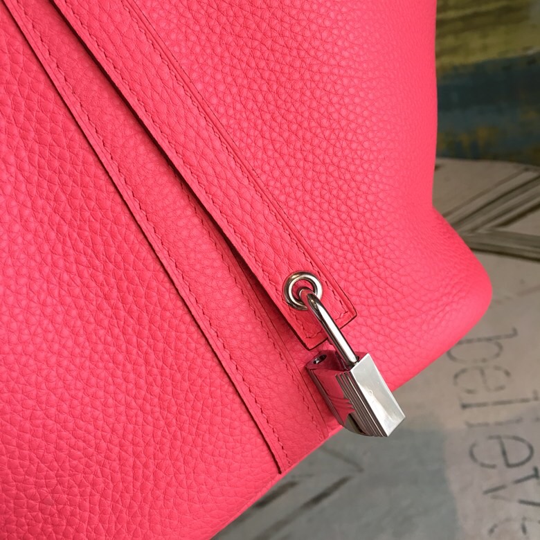 Hermes Picotin Lock 18 Light Pink Clemence Palladium Hardware For Women 7.5in/19cm - Soul Replicas