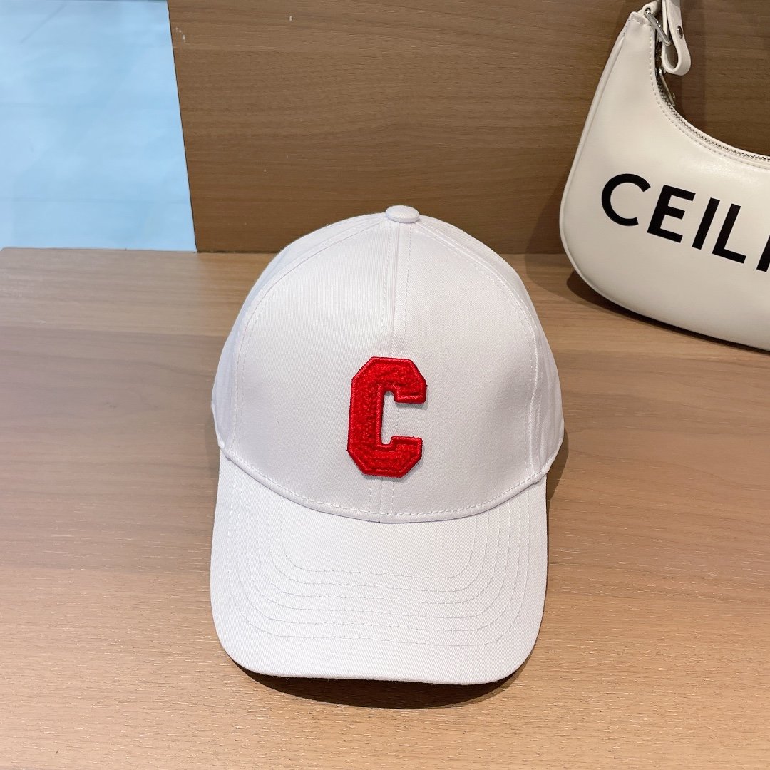 Celine Baseball Cap In Cotton White - Soul Replicas