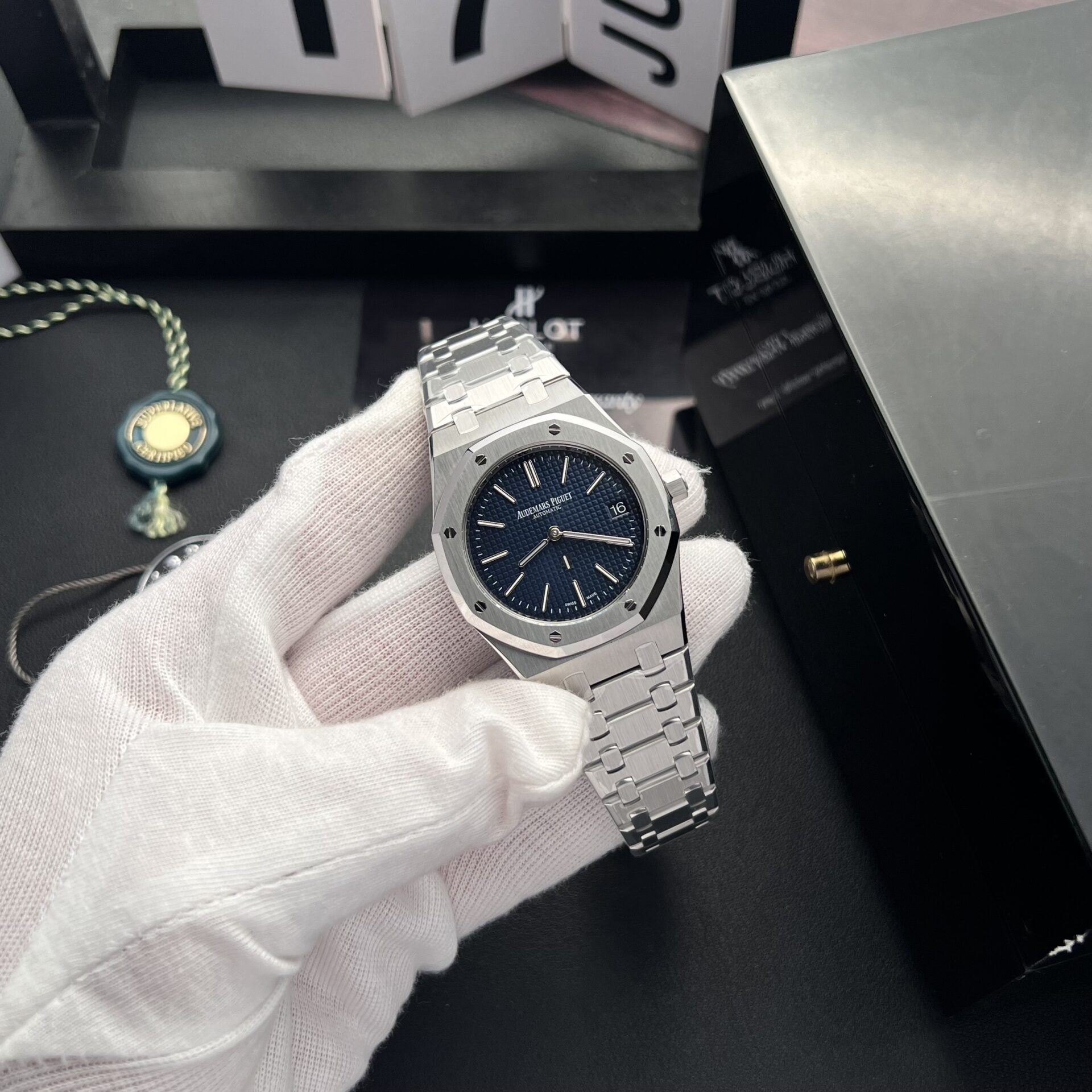 Audemars Piguet Replica Watch Royal Oak 16202ST Blue Dial ZF Factory 39mm - Soul Replicas