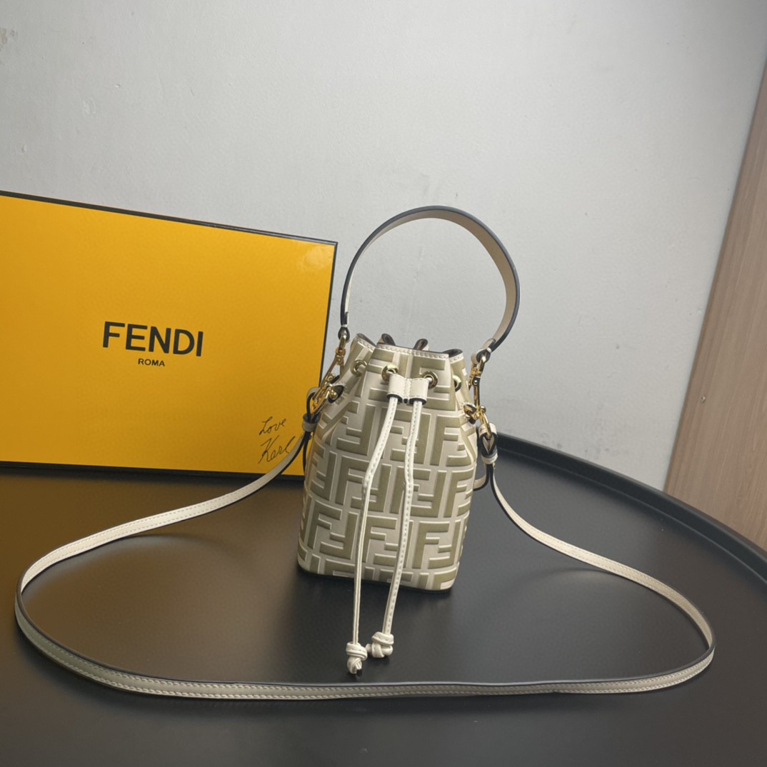 Fendi Mon Tresor Beige Mini Bag For Woman 18cm/7in 8BS010A659F174X - Soul Replicas