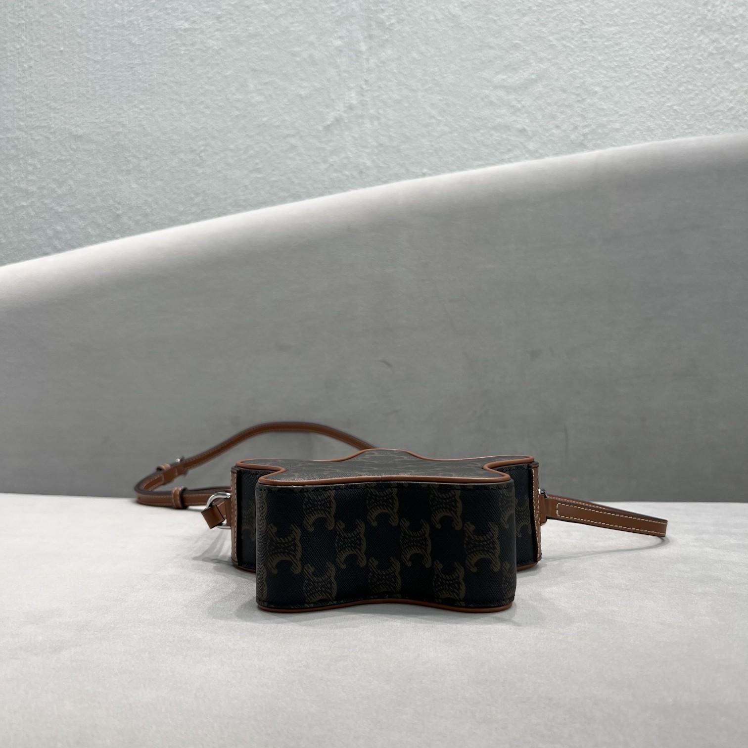 Celine Small Etoile In Triomphe Canvas Brown For Women 7in/18cm 198762BZJ.04LI - Soul Replicas