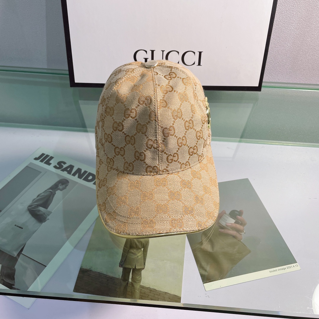 Gucci Canvas Baseball Cap Brown - Soul Replicas